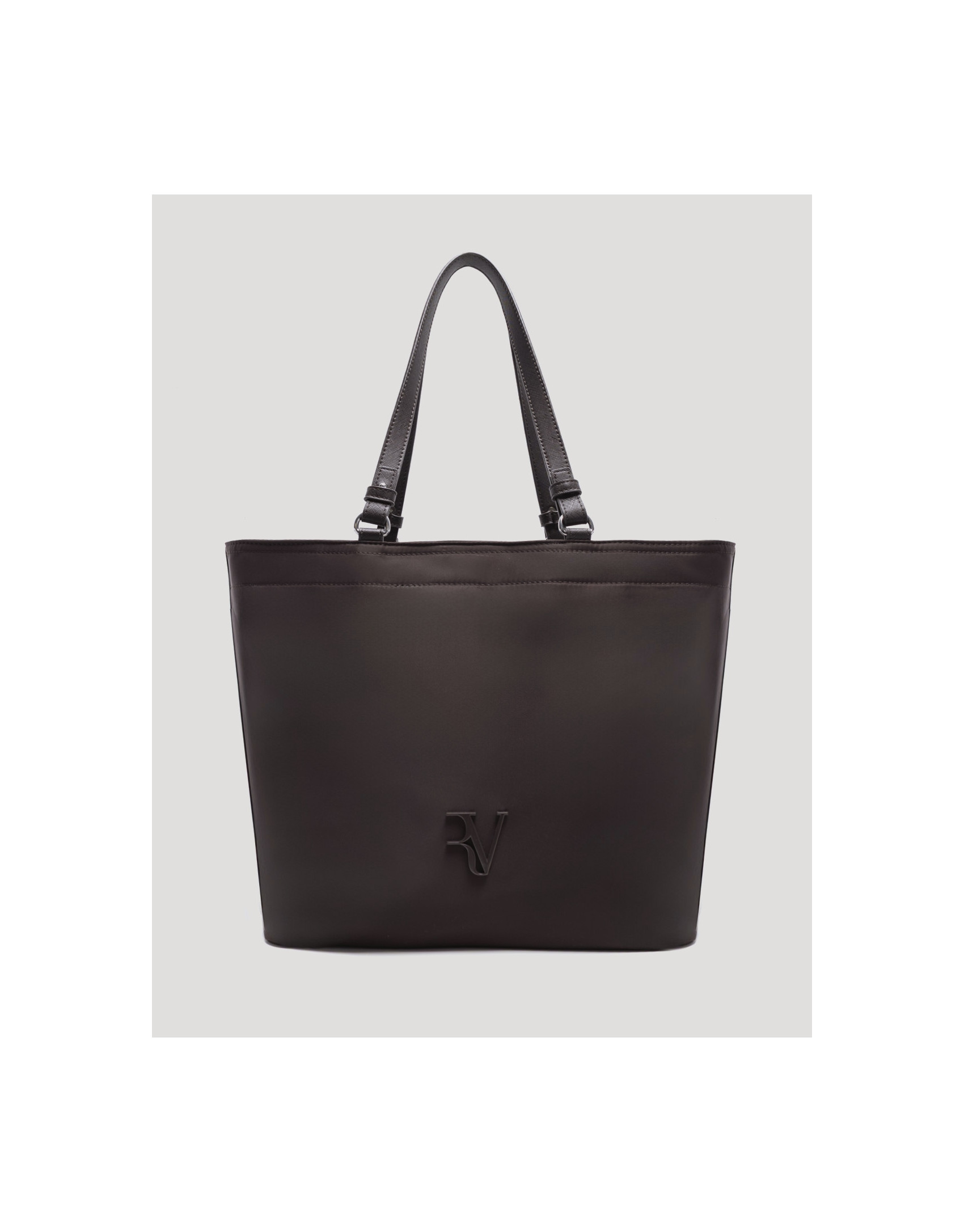 Bolso shopper Violeta nailon marrón - Mujer | Roberto Verino