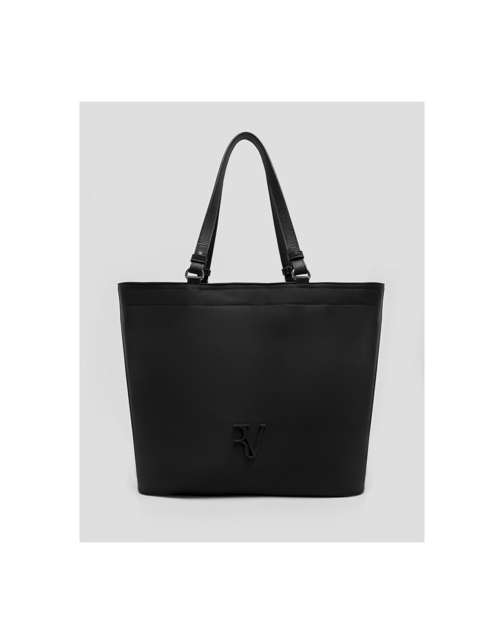 Violeta black nylon shopper bag - Woman | Roberto Verino
