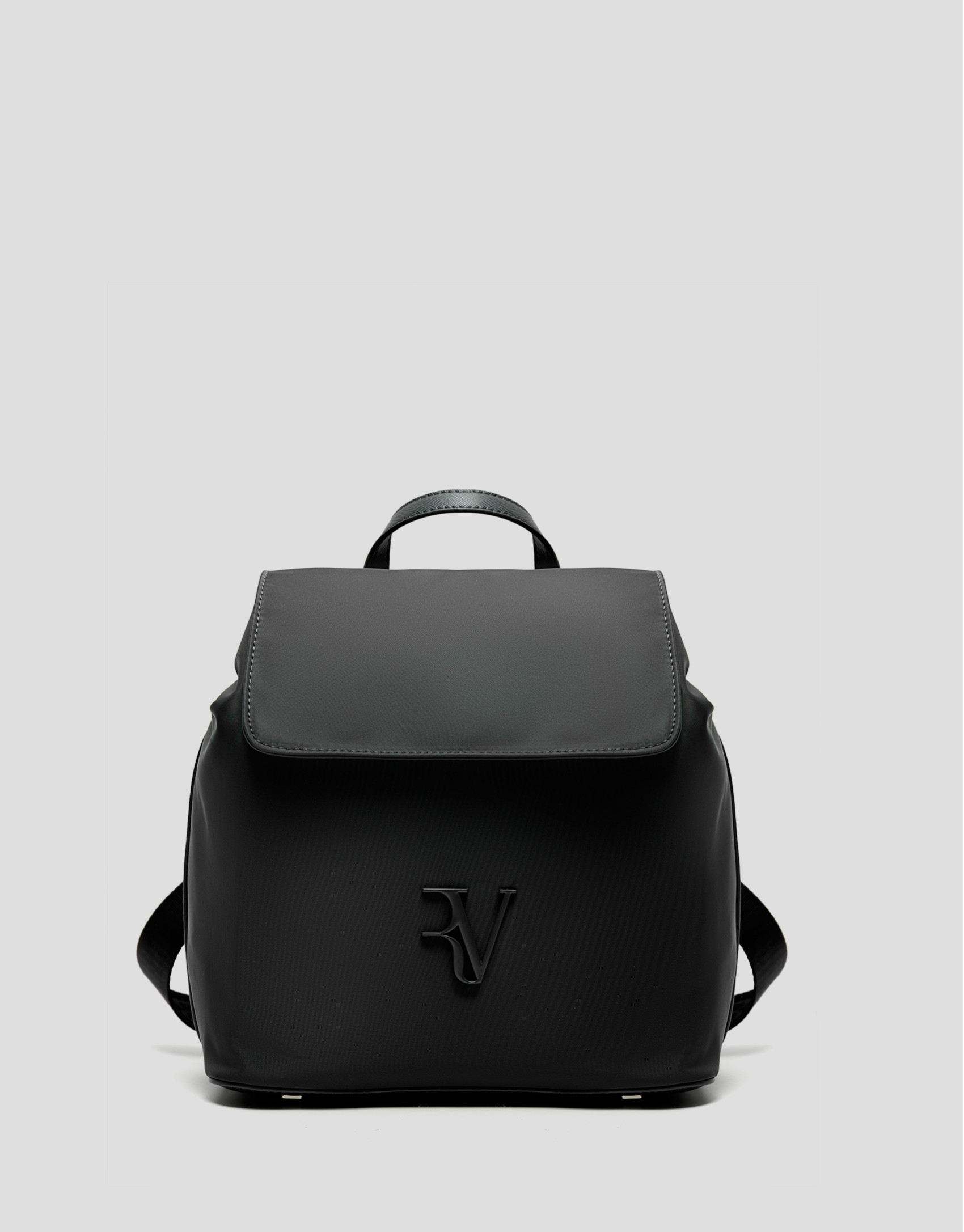 Violeta backpack in black nylon - Woman | Roberto Verino