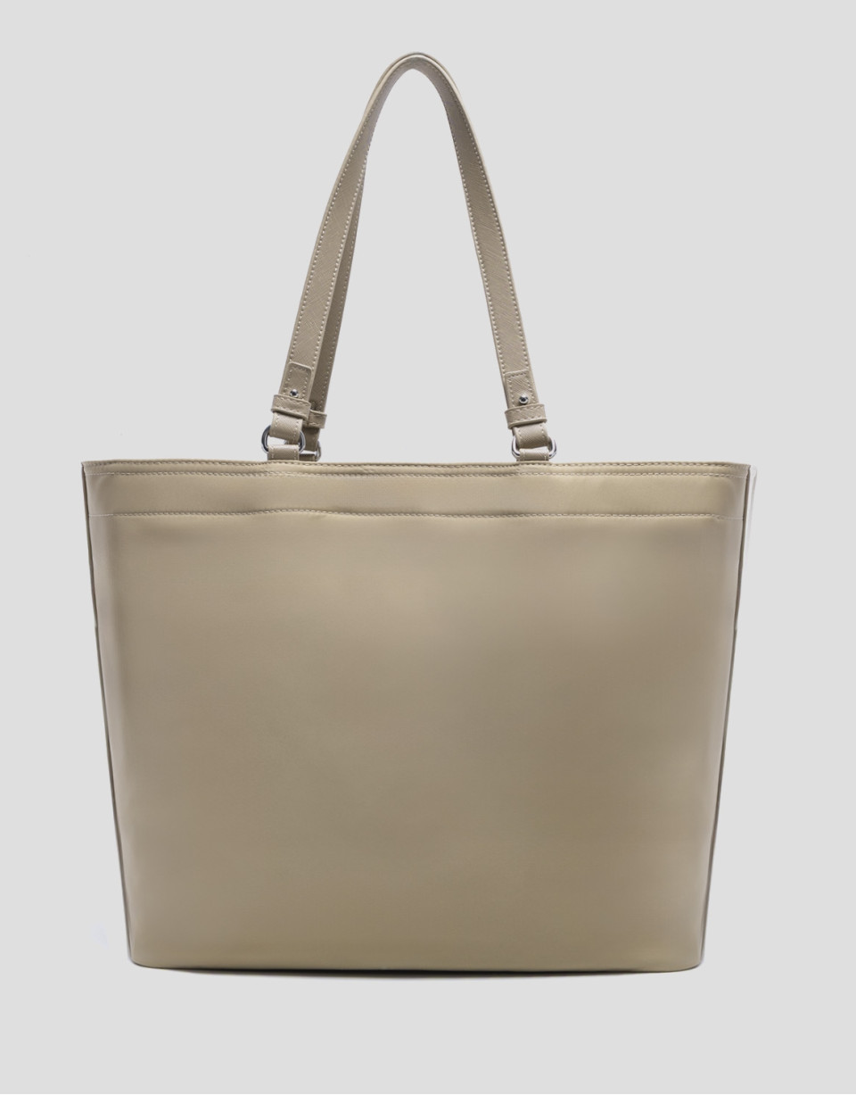 Bolso shopper Violeta nailon beige - Mujer | Roberto Verino