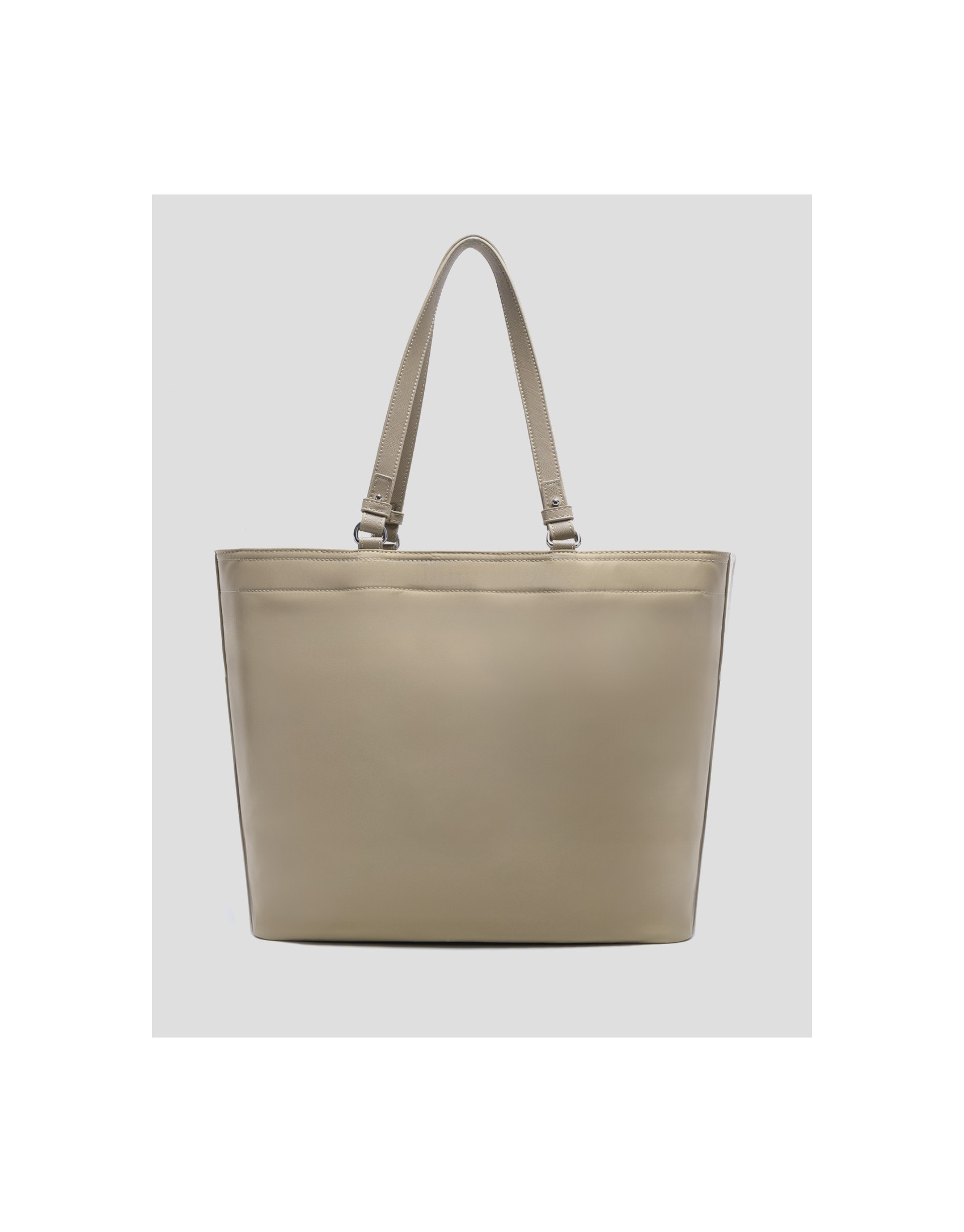 Bolso shopper Violeta nailon beige - Mujer | Roberto Verino