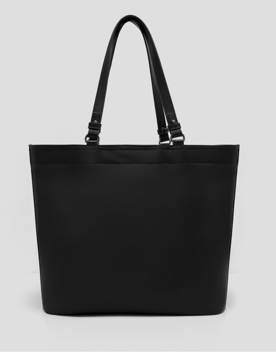 Bolso shopper Violeta nailon negro - Mujer | Roberto Verino