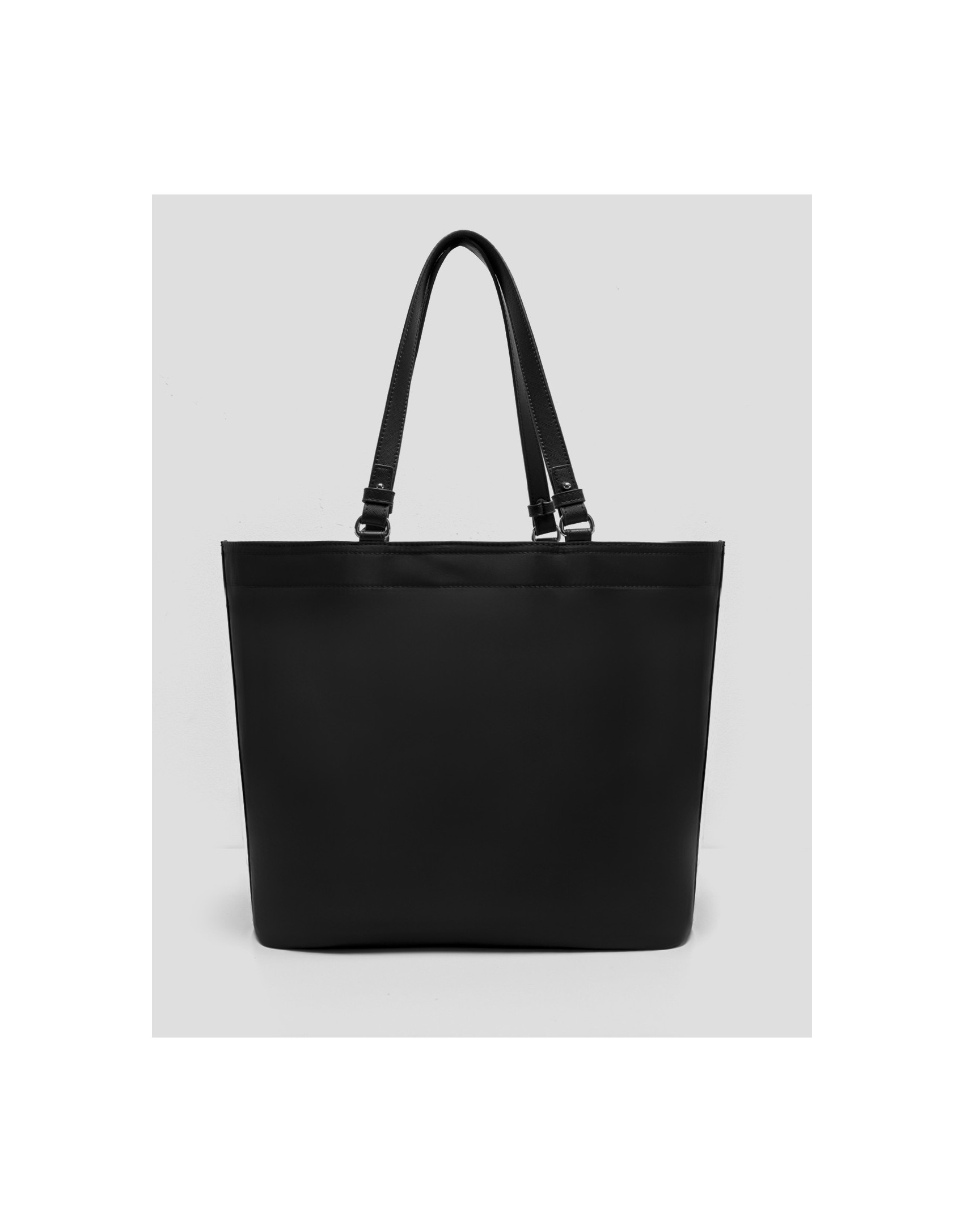 Bolso shopper Violeta nailon negro - Mujer | Roberto Verino