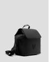 Violeta backpack in black nylon - Woman | Roberto Verino