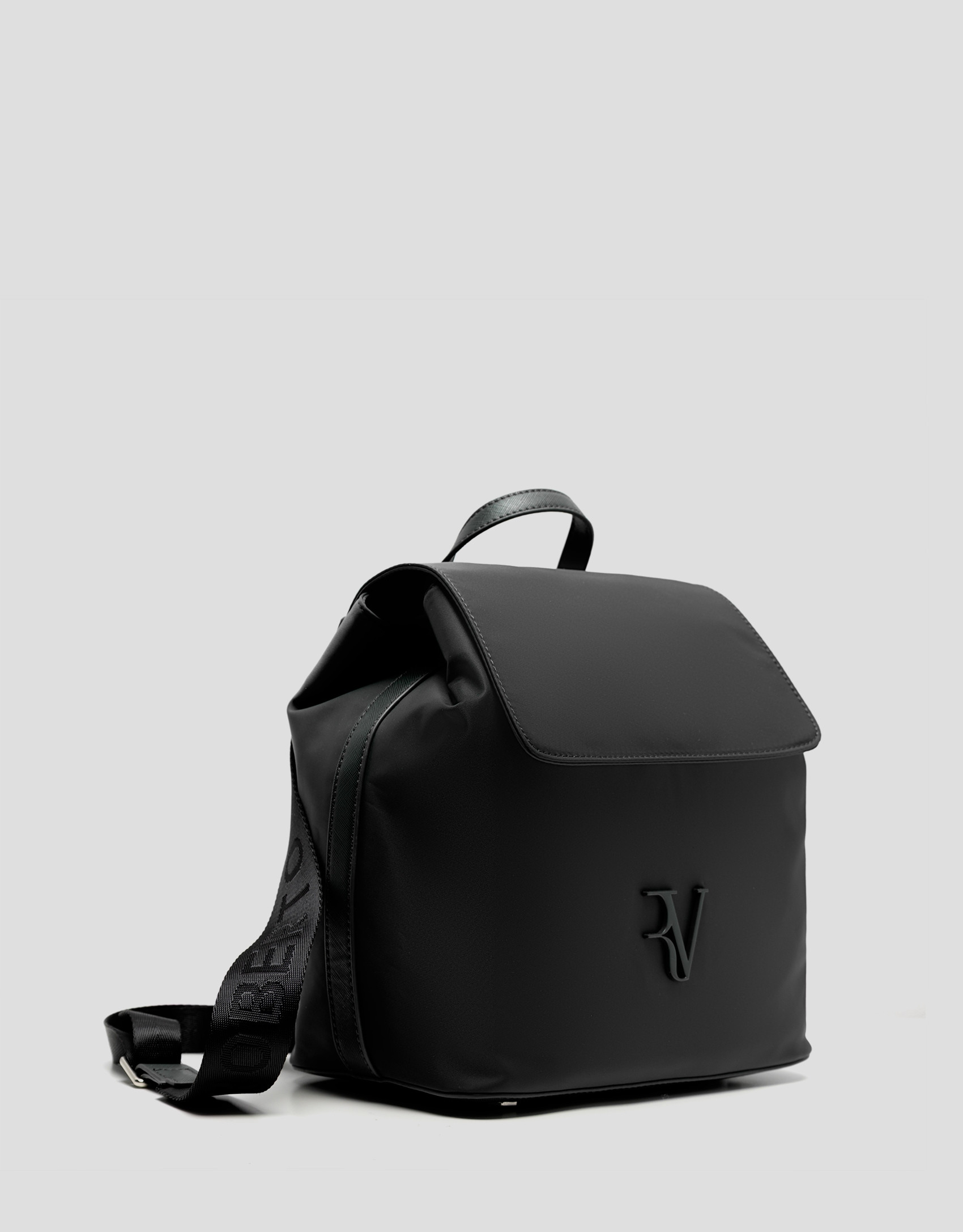 Violeta backpack in black nylon - Woman | Roberto Verino