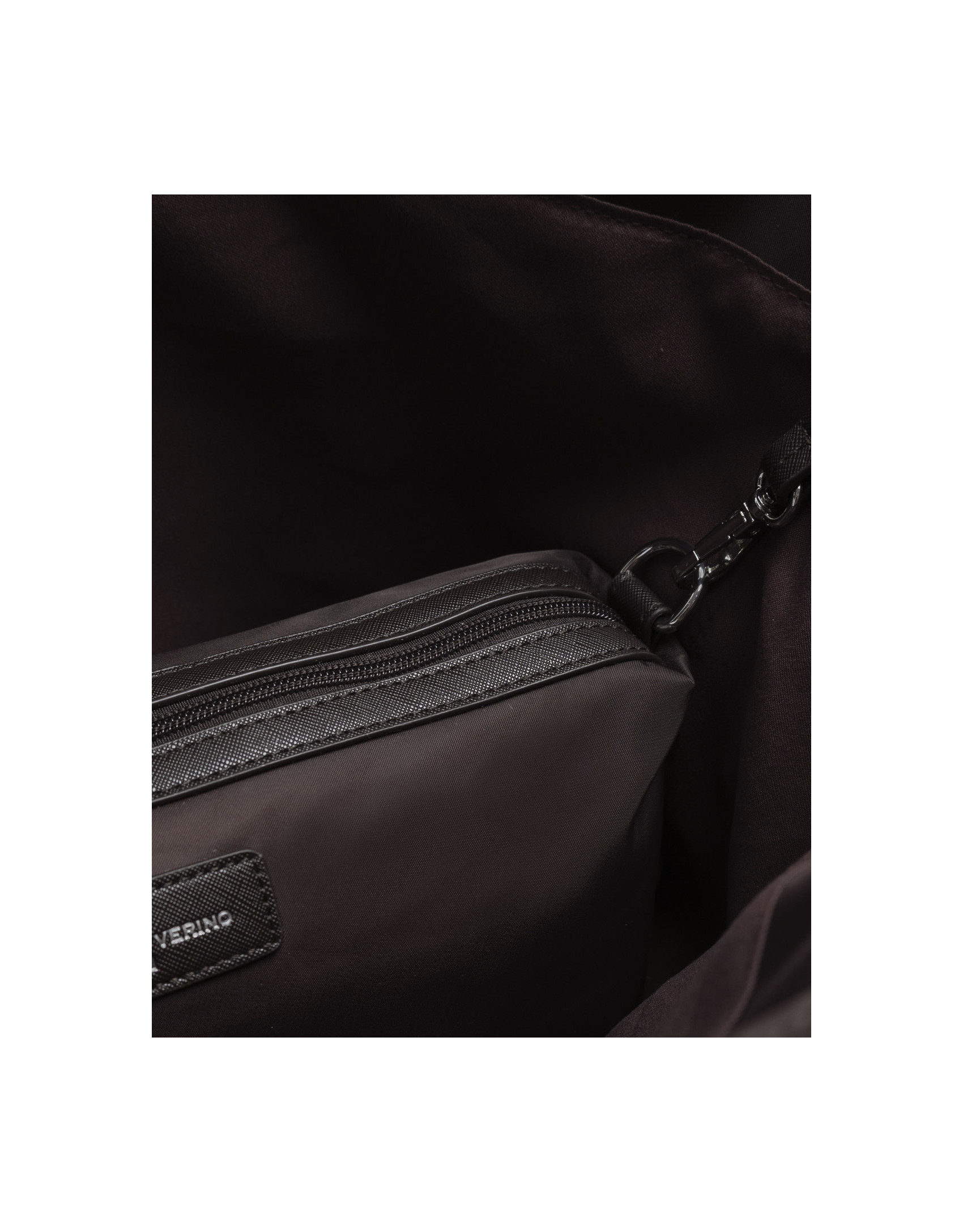 Violet brown nylon shopper bag - Woman - AW2025 | Roberto Verino