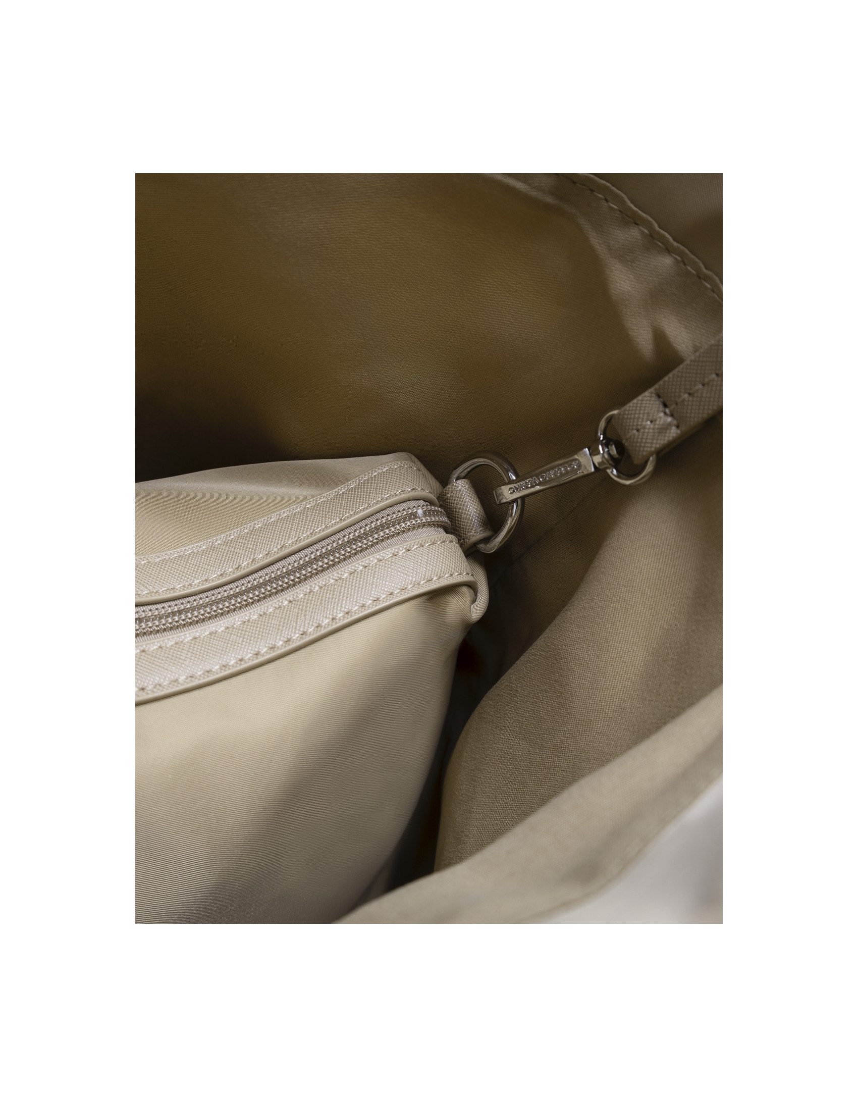 Violeta beige nylon shopper bag - Woman | Roberto Verino