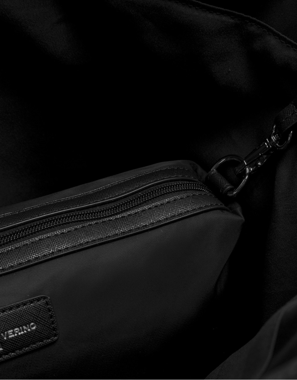 Bolso shopper Violeta nailon negro - Mujer | Roberto Verino