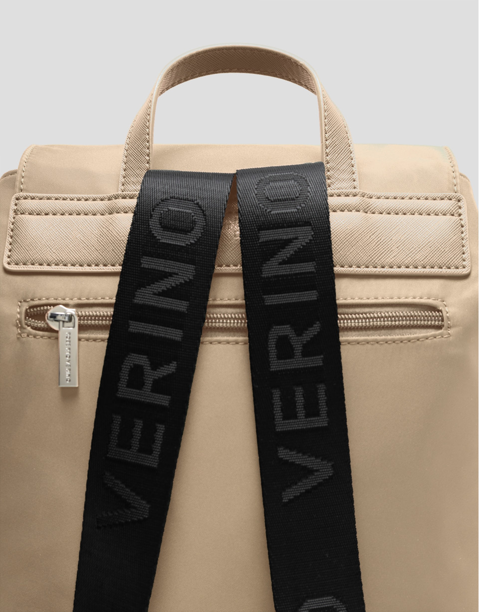 Mochila Violeta nailon beige - Regalos - OI2025 | Roberto Verino