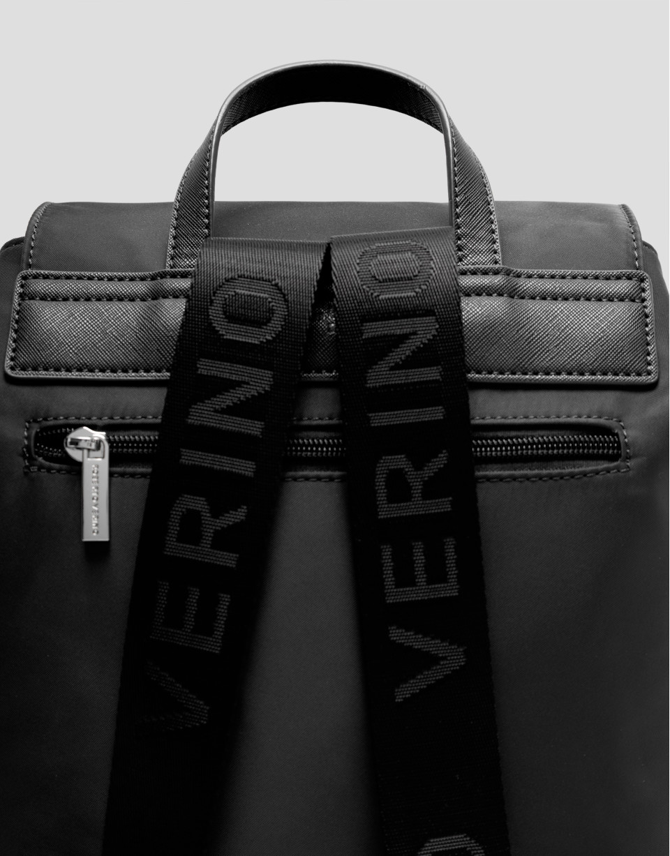 Violeta backpack in black nylon - Woman | Roberto Verino