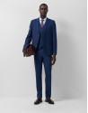 Traje half canvas slim fit cuadro azul perfil... | Roberto Verino