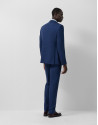 Traje half canvas slim fit cuadro azul perfil... | Roberto Verino