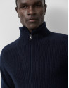 Chaqueta cremallera marino canalé - Hombre | Roberto Verino