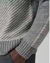 Grey melange and ecru fantasy sweater - Man | Roberto Verino