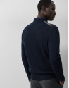 Navy/Grey/Brown Diamond Sweater - Man - AW2025 | Roberto Verino