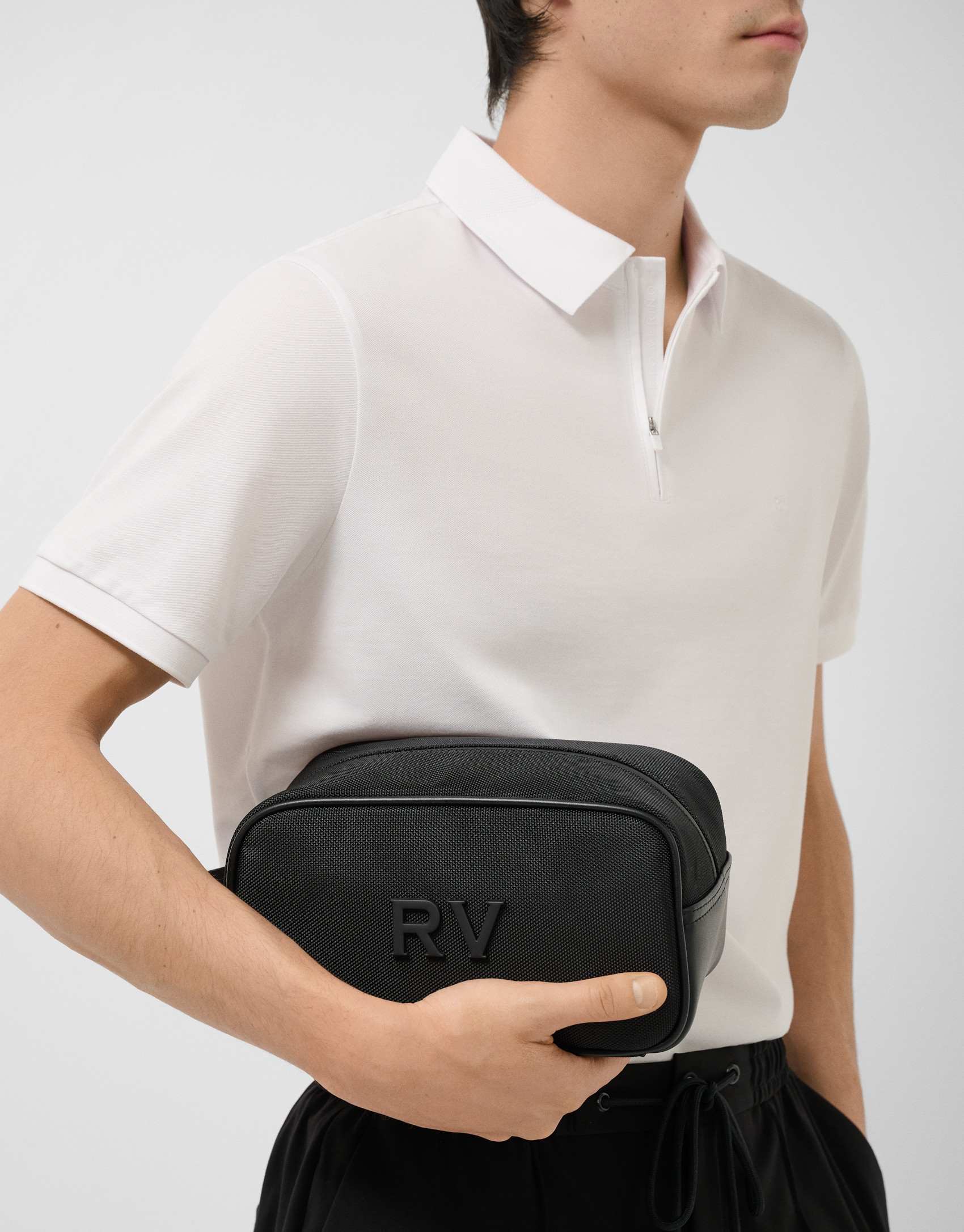 Neceser masculino Mim nailon negro - Hombre | Roberto Verino
