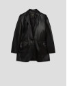 Blazer un botón napa negra - Mujer - OI2025 | Roberto Verino