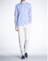 Blue checked sports shirt