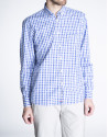 Blue checked sports shirt
