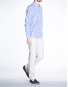 Blue checked sports shirt