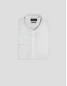 Camisa vestir algodón estructura diamante blanca | Roberto Verino