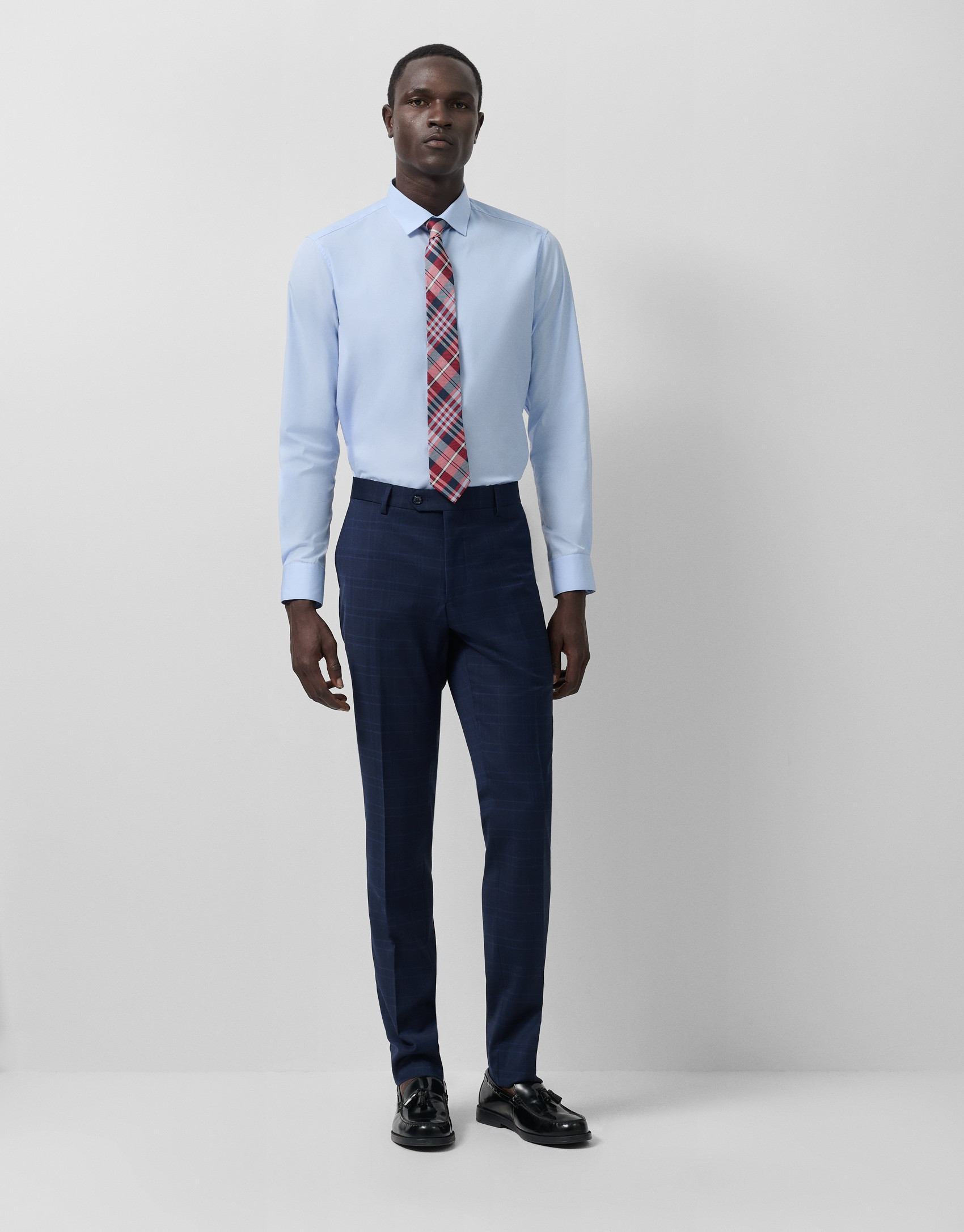 Light blue plain dress shirt - Man - SS2025 | Roberto Verino