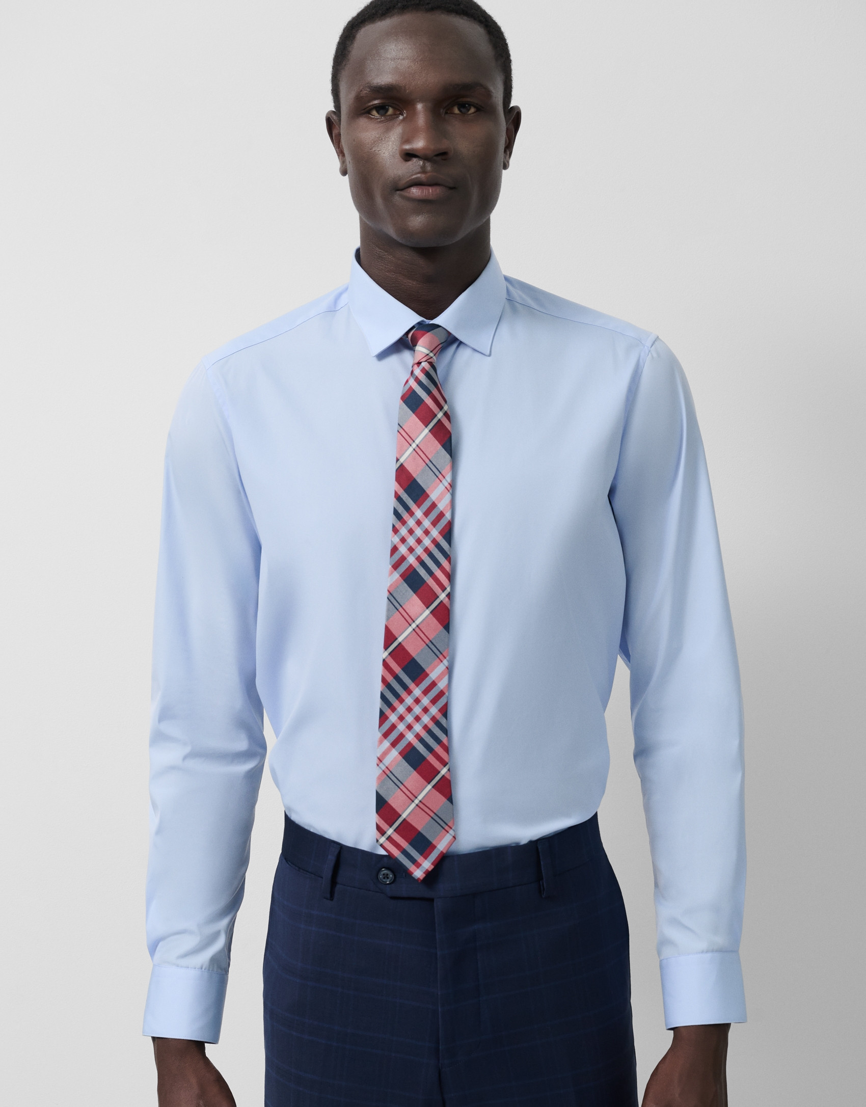 Camisa vestir lisa celeste - Hombre - PV2025 | Roberto Verino