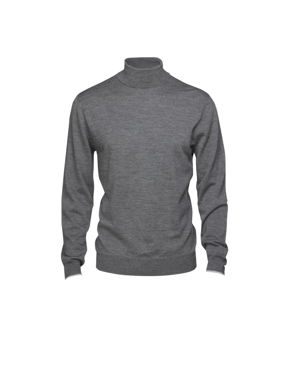 Jersey 100% lana gris