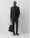 Traje half canvas slim fit liso marino - Hombre | Roberto Verino