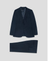 Traje half canvas slim fit liso marino - Hombre | Roberto Verino