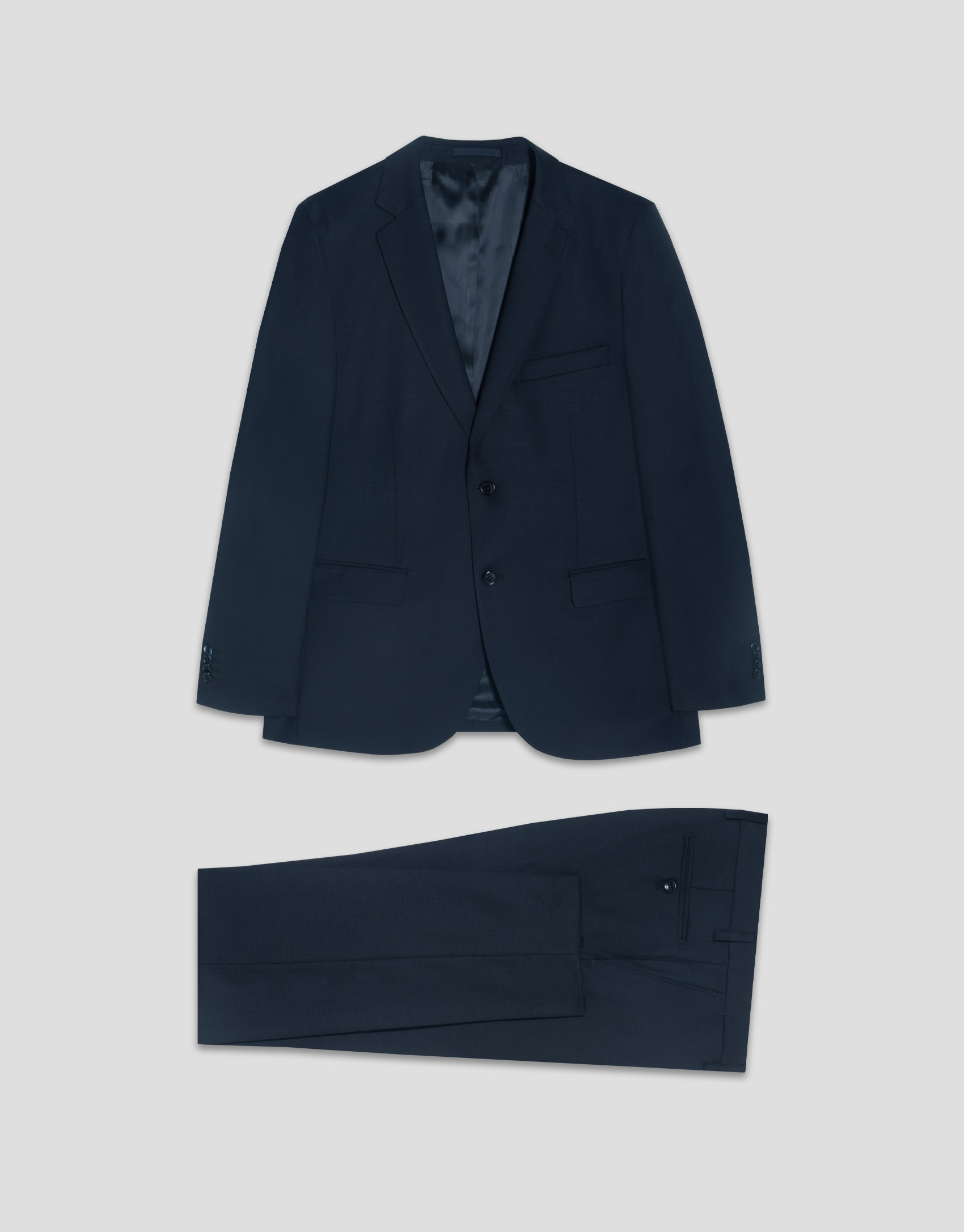 Traje half canvas slim fit liso marino - Hombre | Roberto Verino