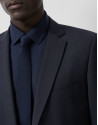 Slim fit half canvas suit in navy blue - Man | Roberto Verino