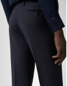 Slim fit half canvas suit in navy blue - Man | Roberto Verino
