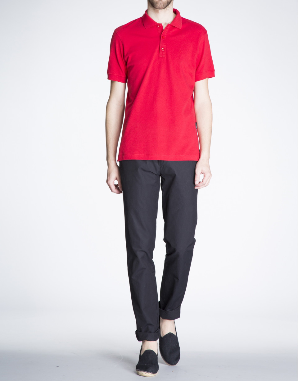 Polo rojo piqué 