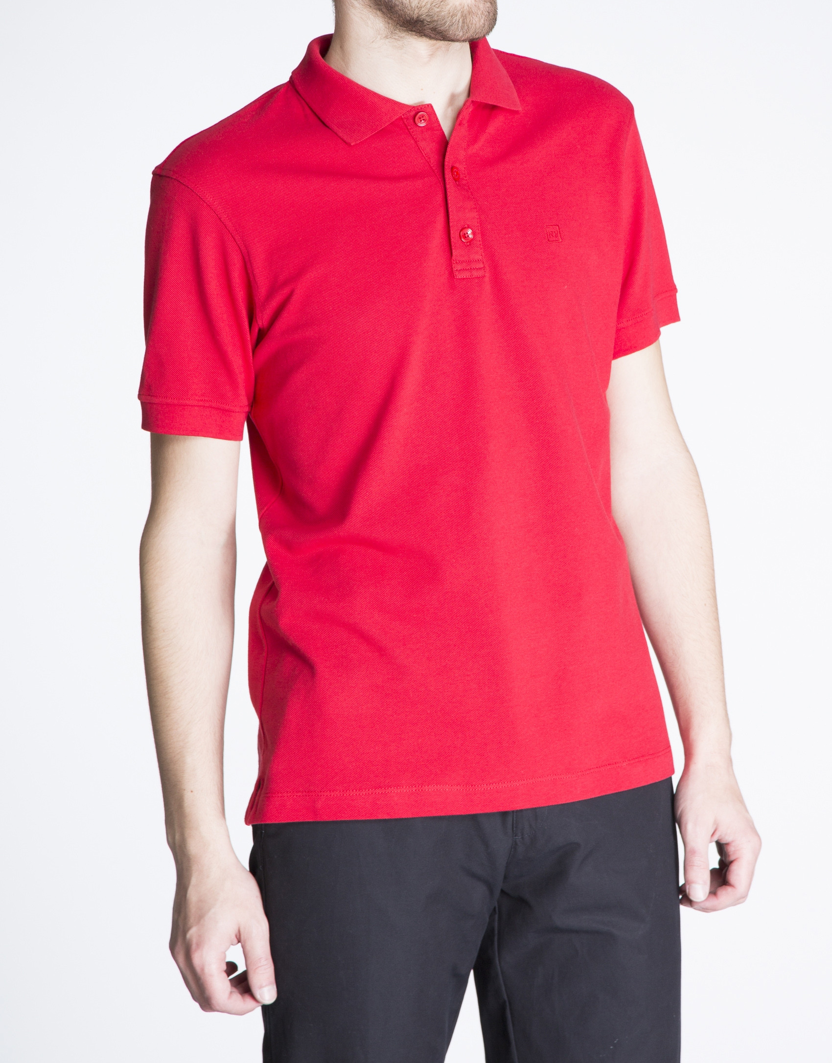 Polo rojo piqué 