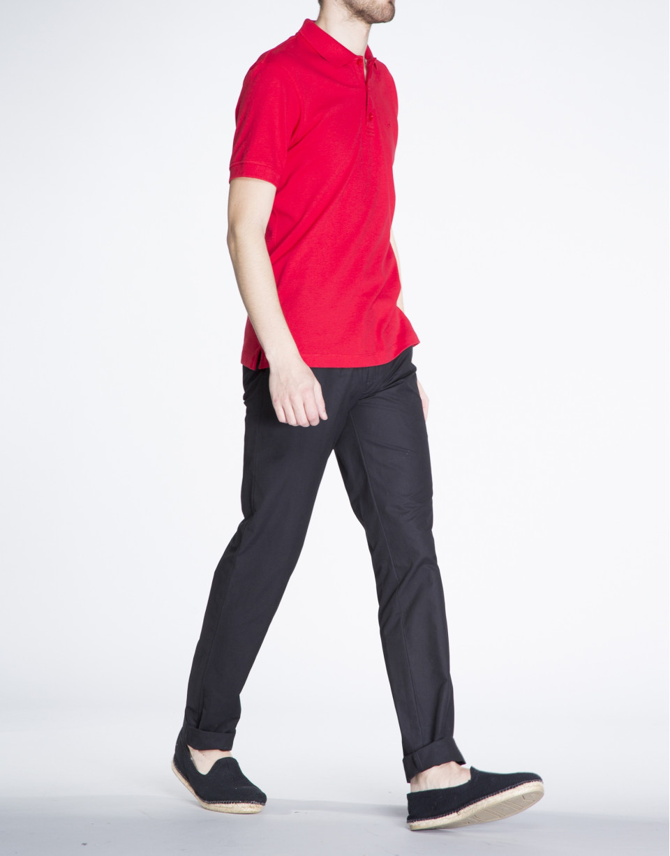 Polo rojo piqué 