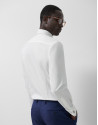 Camisa vestir slim blanca puño gemelo - Hombre | Roberto Verino
