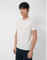 White mercerised T-shirt - Man - SS2026 | Roberto Verino