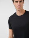 Camiseta mercerizada negro - Regalos - OI2025 | Roberto Verino