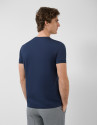 Camiseta mercerizada marino - Hombre - PV2026 | Roberto Verino
