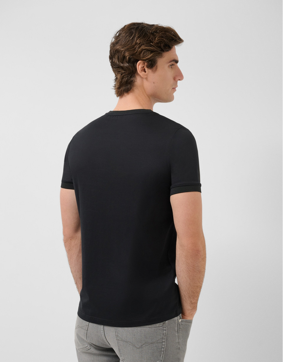 Camiseta mercerizada negro - Regalos - OI2025 | Roberto Verino