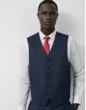 Navy dark blue wool waistcoat - Man - SS2026 | Roberto Verino