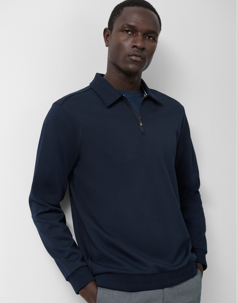 Sudadera marino logo pecho - Hombre - OI2025 | Roberto Verino