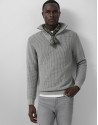 Jersey cuello envolvente color gris - Hombre | Roberto Verino