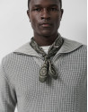 Jersey cuello envolvente color gris - Hombre | Roberto Verino