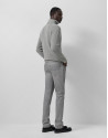 Grey wrap-neck sweater - Man - AW2025 | Roberto Verino