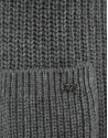 Chaqueta larga punto grueso gris - Mujer | Roberto Verino