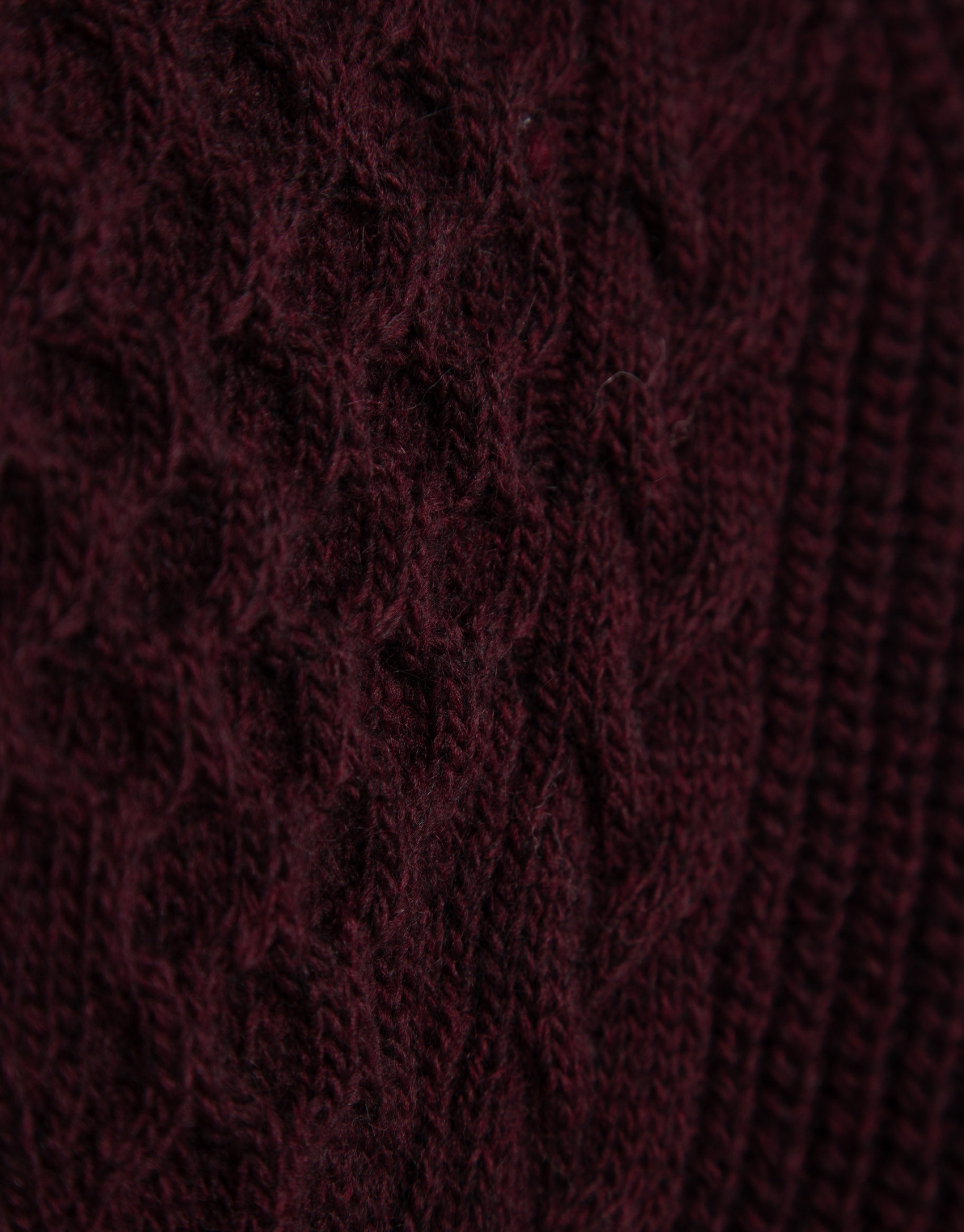 Burgundy thick knitted sweater - Woman - AW2025 | Roberto Verino