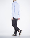 Blue twill sports shirt