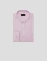 Regular fit light plum tinted sport shirt - Man | Roberto Verino